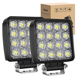 4 Inch 48W Flood Square Led Work Lights (Pair)