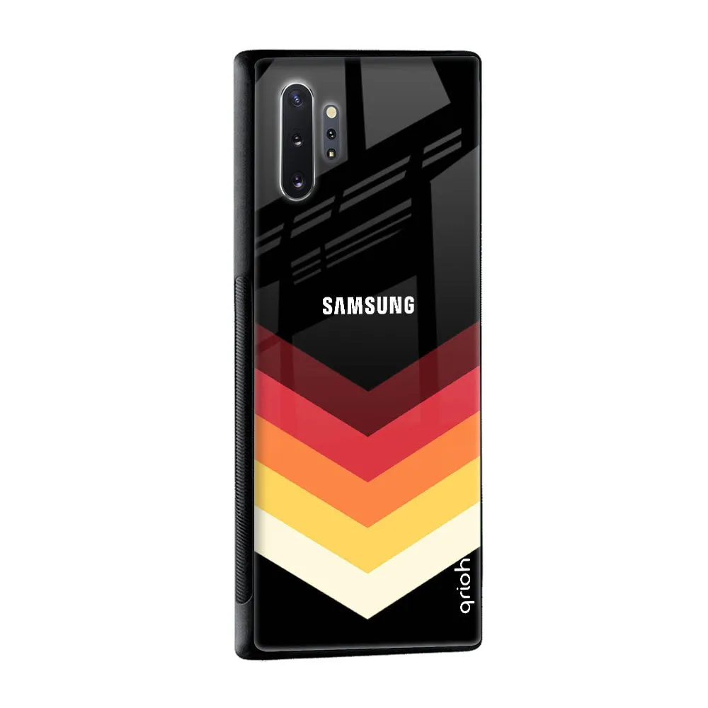 Abstract Arrow Pattern Glass Case For Samsung Galaxy Note 20