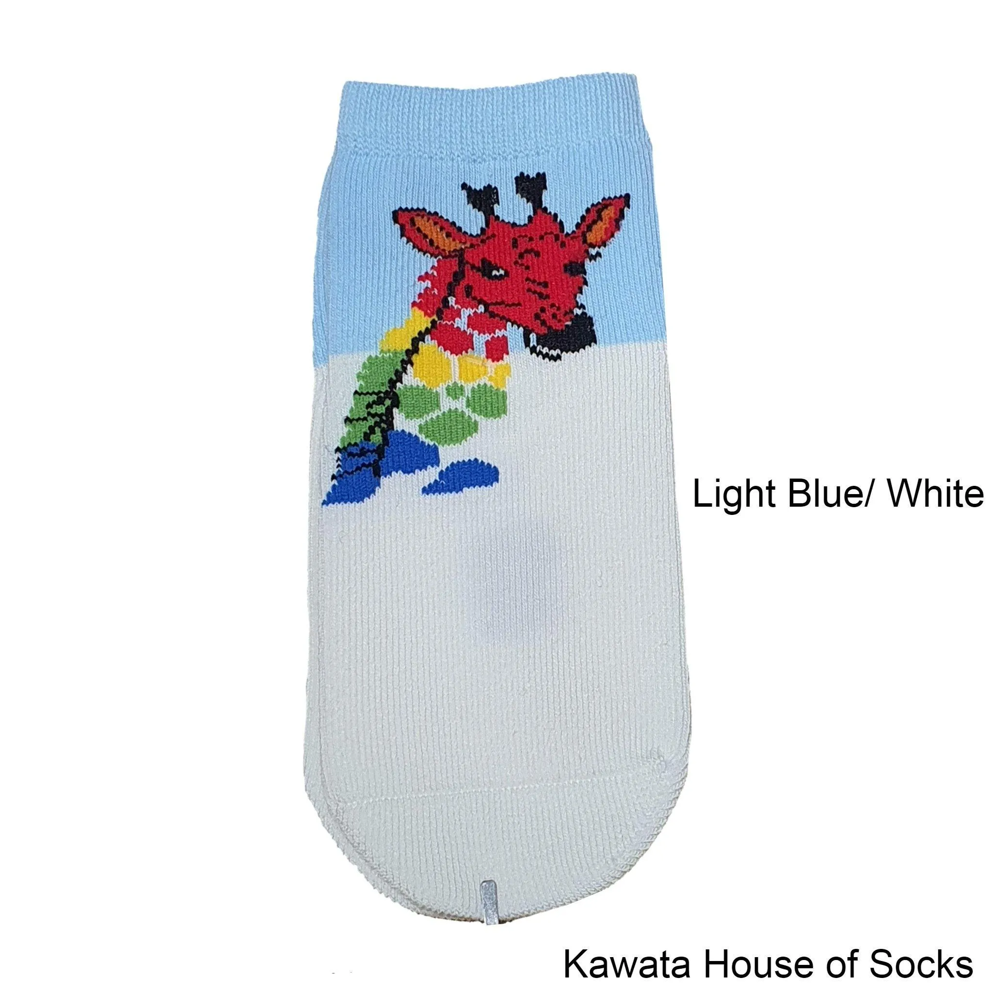 Anti-Slip Quarter Giraffe Socks