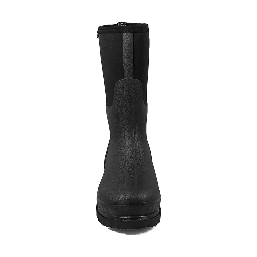 Bogs Mens Black Task Mid Rubber Boots