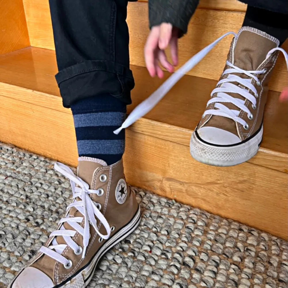 Merino and Alpaca Striped Sock