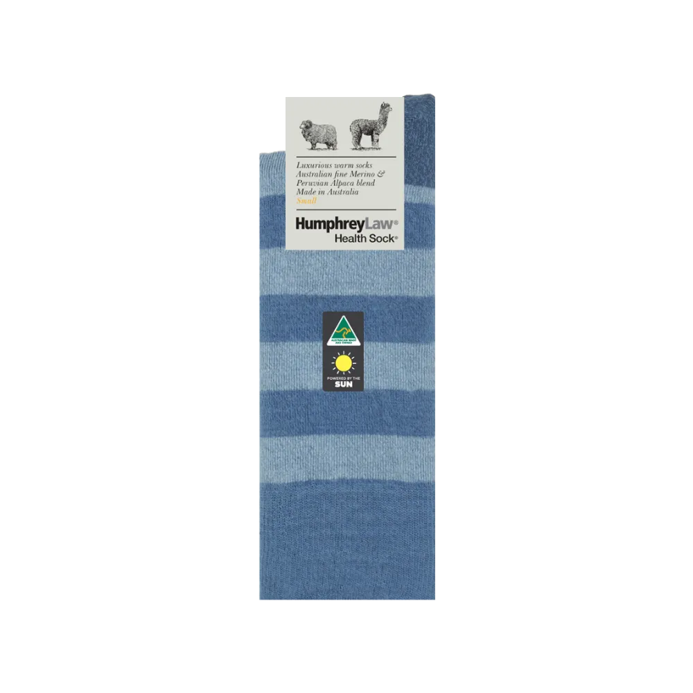 Merino and Alpaca Striped Sock