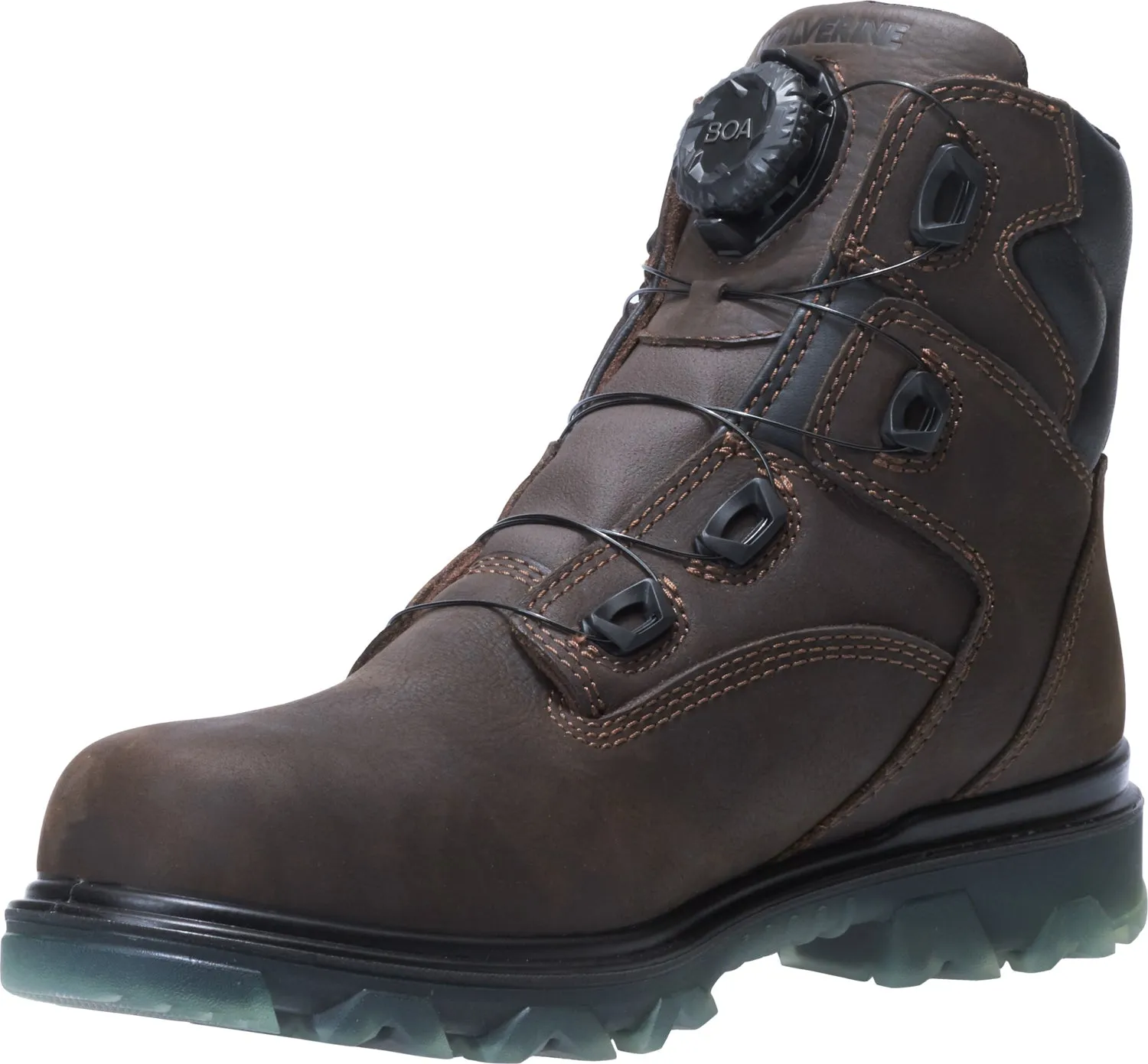 Wolverine Mens Coffee Leather I-90 EPX Boa Carbonmax WP CT Work Boots