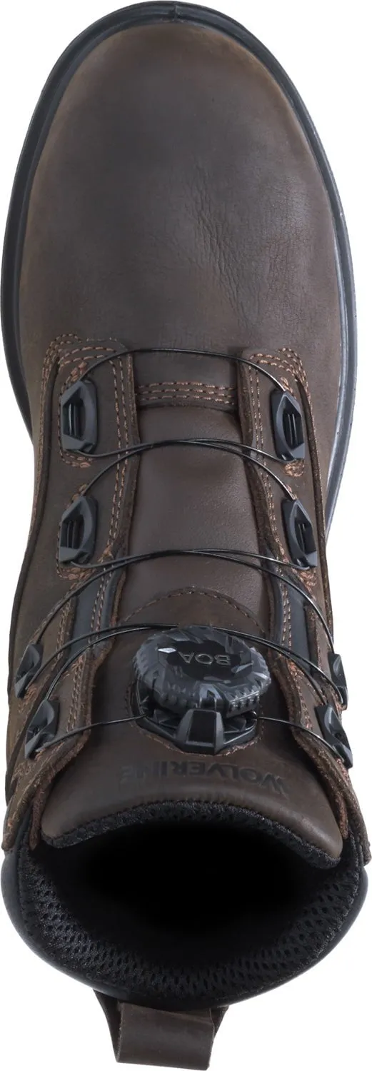 Wolverine Mens Coffee Leather I-90 EPX Boa Carbonmax WP CT Work Boots